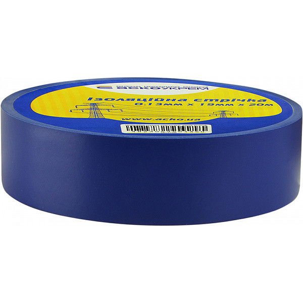 Изолента Аско-Укрем 0,13x19мм/20м синяя (A0150020041) - фото №2