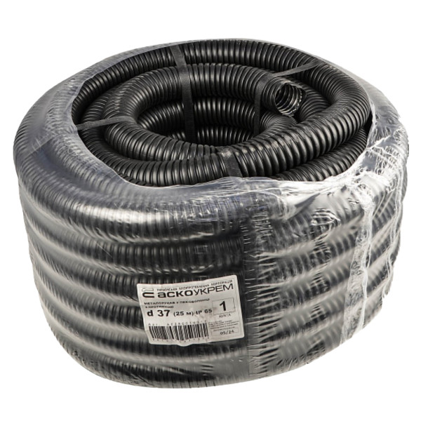 Металлорукав Аско-Укрем в ПВХ-оболочке с протяжкой d37 (25м) A0290010010