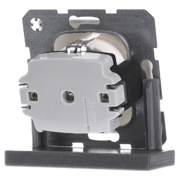 Розетка с з/к и шторками полярная белизна Berker Q.х - фото №4