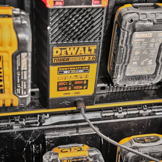 Зарядное устройство BOX DeWALT DWST83471 FlexVolt 18В/54В с портами USB - фото №8