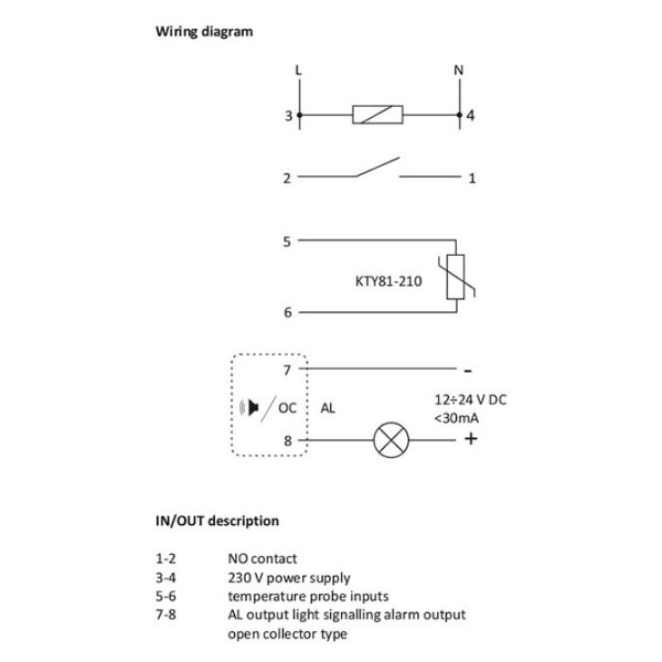 Термореле F&F RT-826 (РТ-826) - фото №3