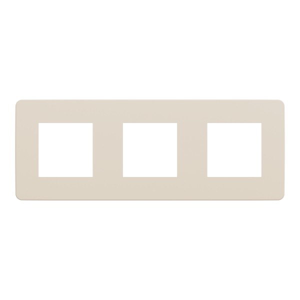 Трехместная рамка Schneider Electric Unica Studio Color NU280644 бежевая - фото №4