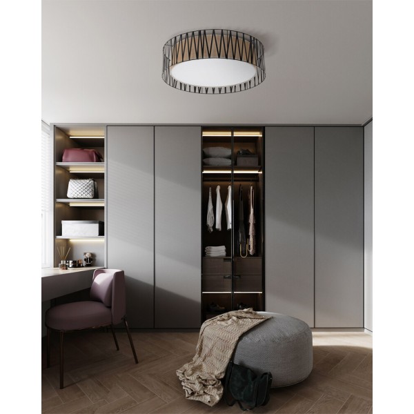 Люстра TK Lighting 4556 Harmony E27 4x15W IP20 коричневая - фото №1