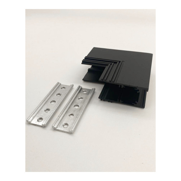 З'єднувач кутовий стельо-стіновий врізний Nowodvorski 10160 LVM Recessed Inside Corner IP20 Bl - фото №2