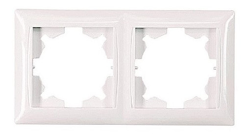 Рамка 2-местная TNSy Latina белая (TNSy5000055)