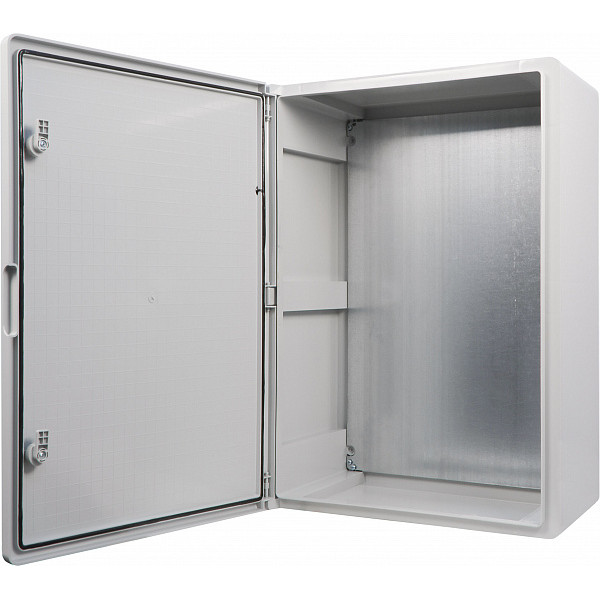 Ударостійкий корпус з АБС-пластику Аско-Укрем UBox 500x700x250мм (непрозорі дверцята)