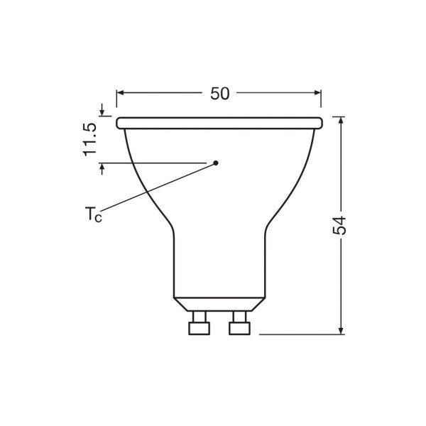Светодиодная лампочка Osram 4099854457500 LED GU10 MR16 DIM 1x3.7W 4000K 350Lm IP20 - фото №3