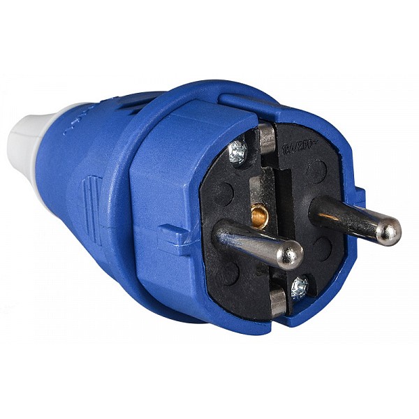 Вилка Аско-Укрем ВП 2Р+РЕ 16А/2 220В (012) синяя (A0080010012)