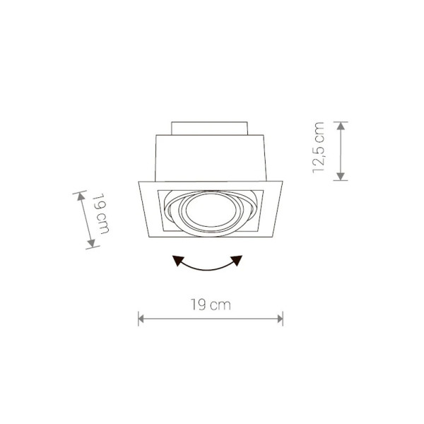 9573 Світильник вбудований Nowodvorski DOWNLIGHT SILVER I ES111 CN - фото №1