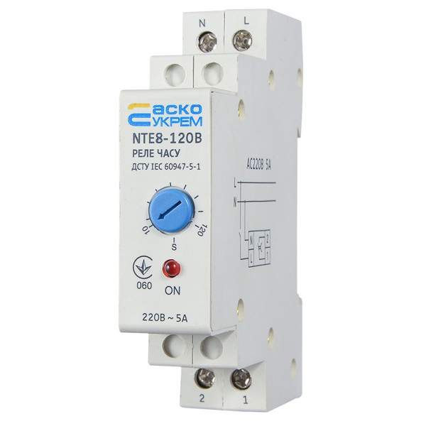 Реле времени Аско-Укрем NTE8-120В (A0090050004) - фото №2