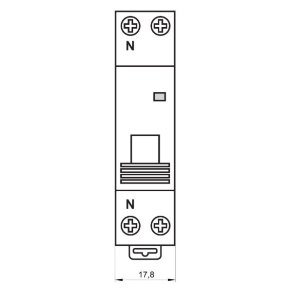 Автоматичний вимикач Schrack AM617632 6кА 32А 1P+N C - фото №7