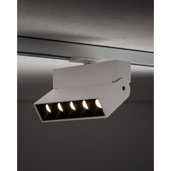 Трековий світильник Nowodvorski 7618 Profile Focus LED 1x10W 3000K 600Lm IP20 білий - фото №1