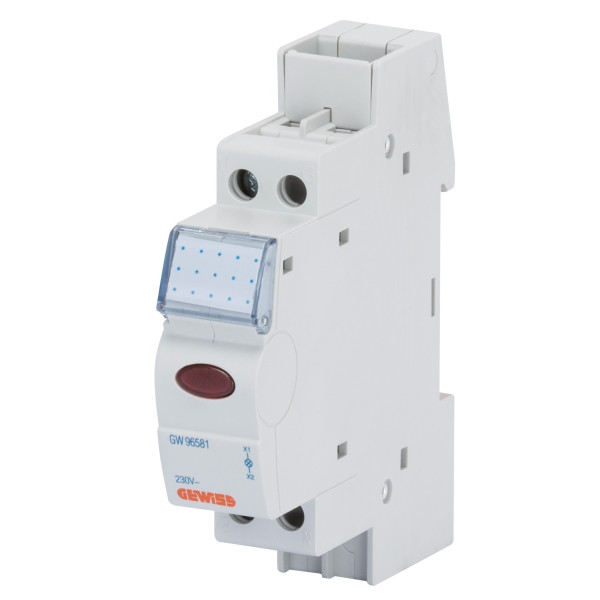 Красный модульный LED индикатор GEWISS 16А 230В 1М