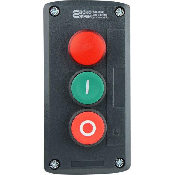Тримісний пост Аско-Укрем XAL-D363 «Старт-Стоп-Сигнал» (A0140020068) - фото №3