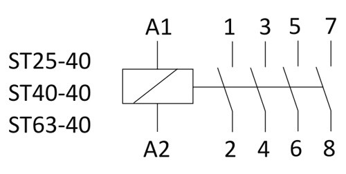Контактор F&F ST25-40 2S - фото №4