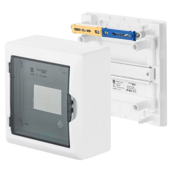 Настінний щиток Elektro Plast 2501-01-RN1/6 (N+PE) EP LUX IP40 (2501-01) - фото №2