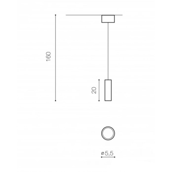 Подвесной светильник, люстра Azzardo AZ4069 Galileo LED 1x15W 3000K 730Lm IP20 черный - фото №1