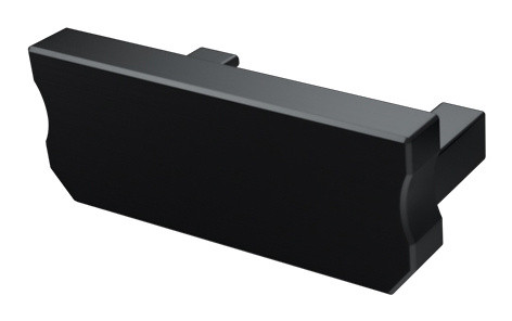 Заглушка Lumines для типа D HIGH без отверстия чёрный - фото №1