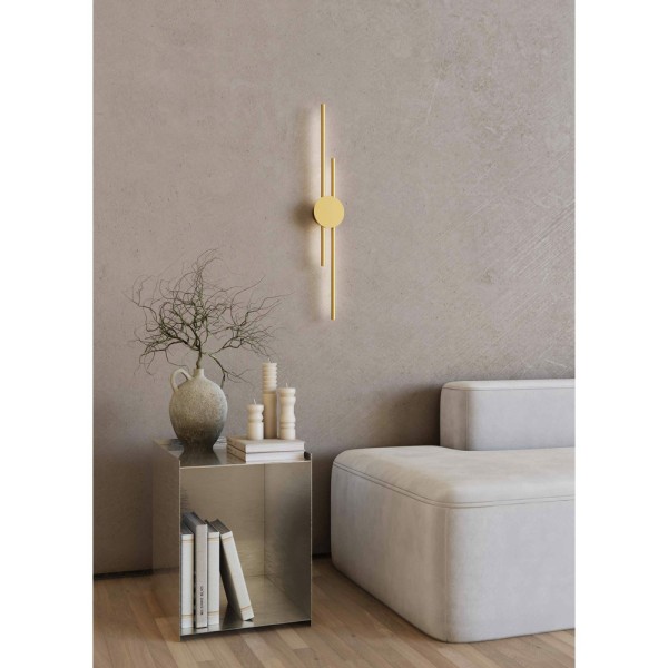 Бра, настінний світильник Pikart 33894-3 LINE 2 LED 2x10W 3000K IP20 бурштиновий - фото №1