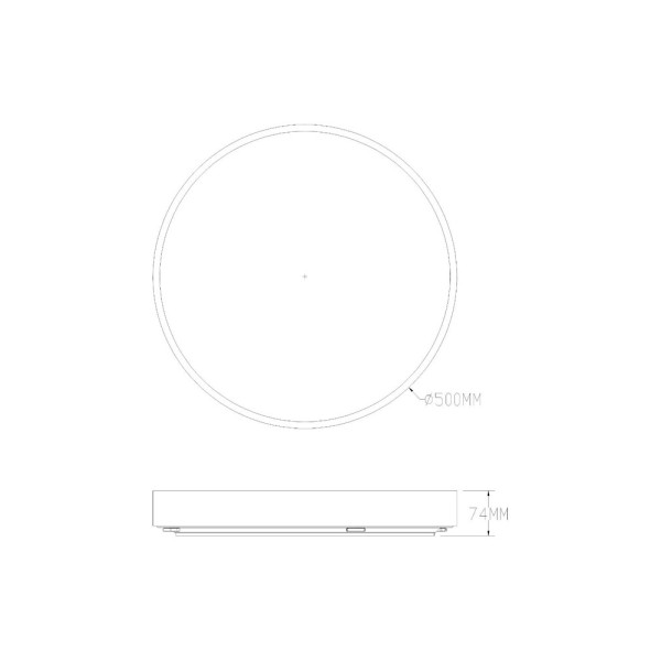 Світильник стельовий Zuma Line 5905316665507 Nadi LED 1x50W 3000K-6000K 2500Lm IP44 латунний - фото №1