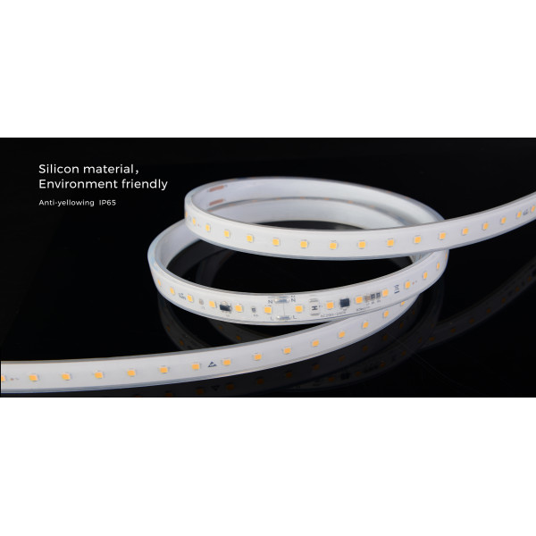 LED лента COLORS 104-2835-220V-IP65 10.6W 1100Lm 5700K 20м (H8104-230V-12mm-IP65-W) - фото №4