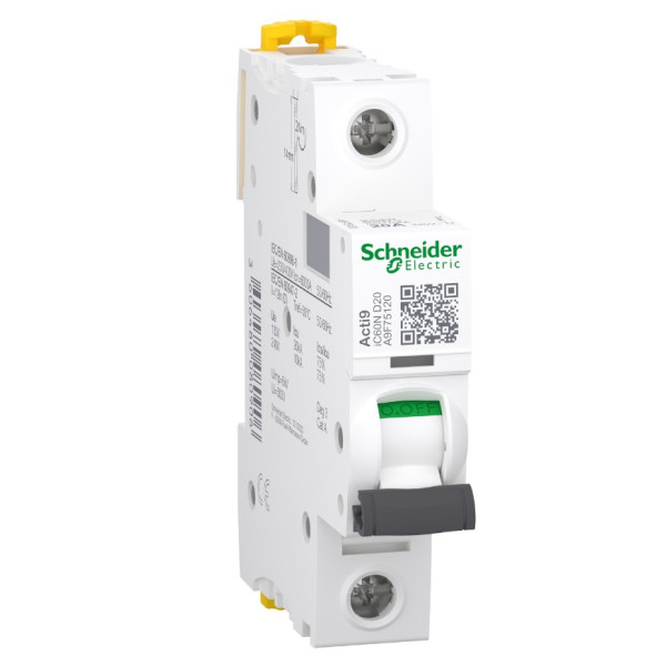 Автоматический выключатель Schneider Electric iC60N A9F75120 1P 20A D