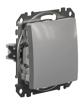 Выключатель Schneider Electric Sedna Design & Elements алюминий SDD113101 - фото №1