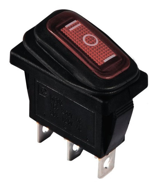 Перекидной переключатель TNSy KCD3-103W R/B IP54 красный (TNSy5500852)