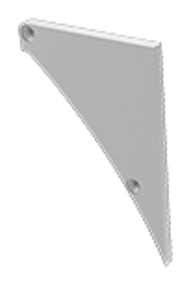 Заглушка Lumines для типу LOGI без отвору ліва срібло