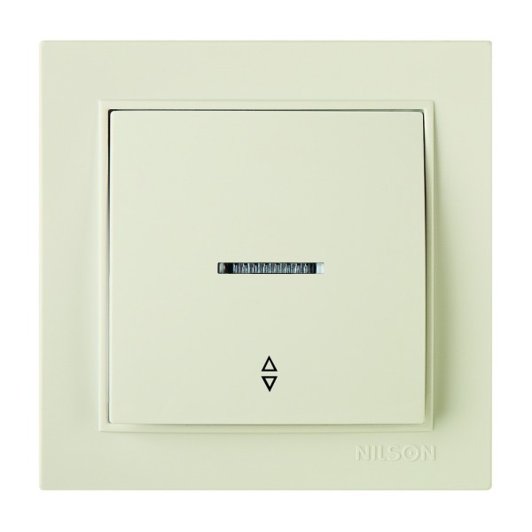 Вимикач Nilson Thor прохідний 1кл прохідний з підсвіткою ( 27121008 )