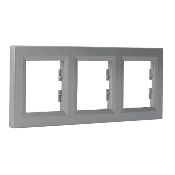 Рамка тройная алюминий Asfora, EPH5800361 - фото №1