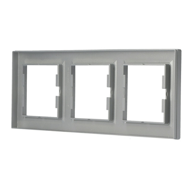Рамка тройная алюминий Asfora, EPH5800361 - фото №3