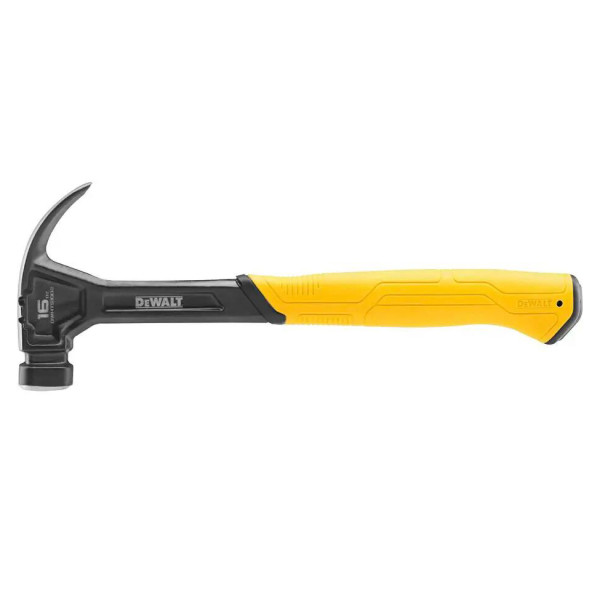 Цельнометаллический молоток DeWALT DWHT51002-0 Curve-Claw 340мм с загнутым гвоздодером - фото №2