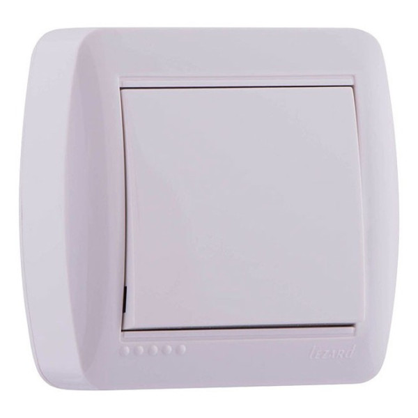 Вимикач білий Demet, Lezard