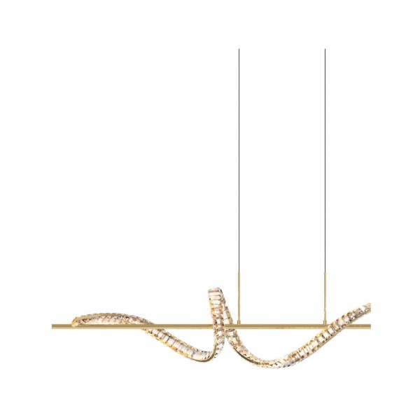 Люстра Zuma Line MD3170-1-3GT Athesa Led 1x24.5W 3000K-6000K 2800Lm IP20 - фото №1