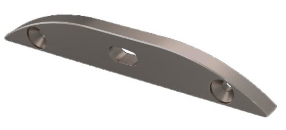 Заглушка Lumines для типа RETO с отверстием серебро - фото №1