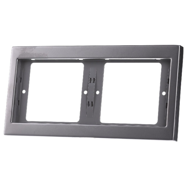 Рамка 2-місна, горизонтальна, нержавіюча сталь Berker K.1 - фото №1