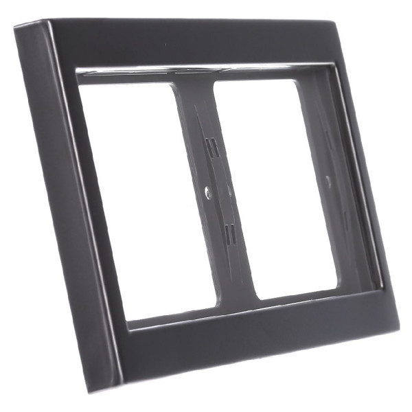 Рамка 2-місна, горизонтальна, нержавіюча сталь Berker K.1 - фото №2