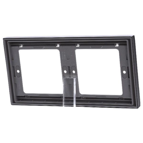 Рамка 2-місна, горизонтальна, нержавіюча сталь Berker K.1 - фото №4