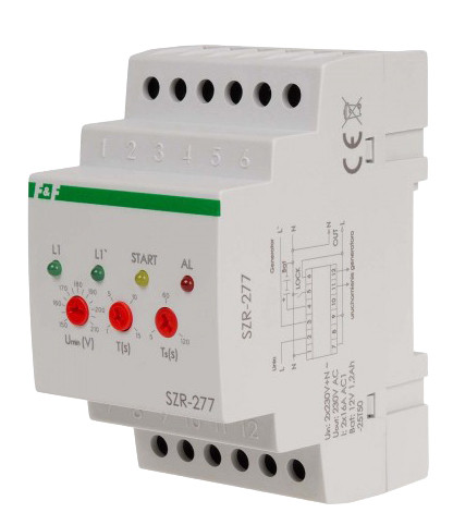 Автоматическое включение резерва F&F SZR-277 (от однофазного генератора)