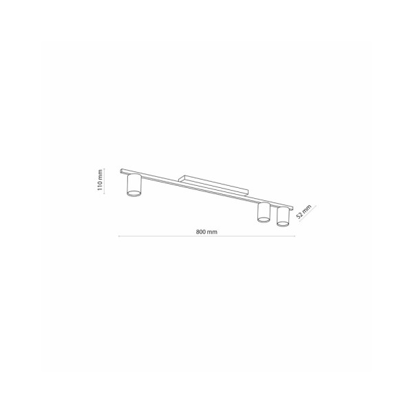 Світильник поворотний, спот Tk Lighting 4565 Logan GU10 3x10W IP20 - фото №3