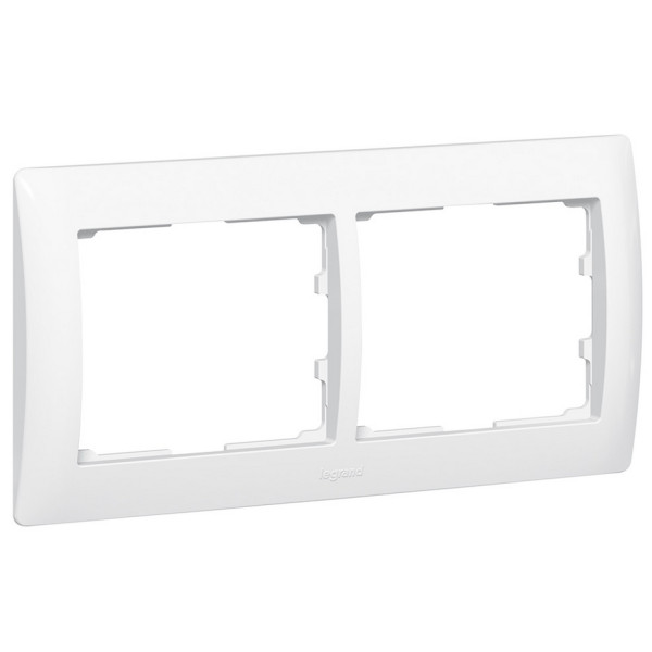 Рамка двухместная Legrand Galea Life белая