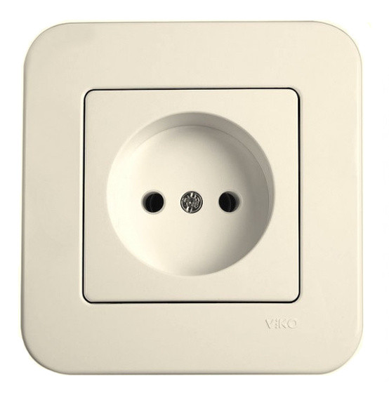 Розетка кремова VIKO Rollina