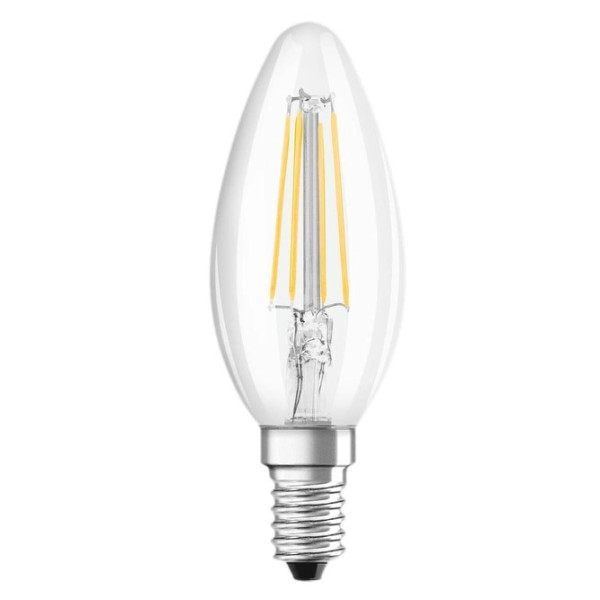 Світлодіодна лампа Osram LED CL B40 DIM 4,8Вт/827 FIL E14 6х1