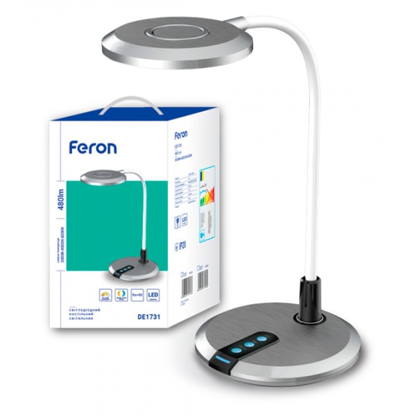 Настольный светильник Feron 6889 DE1731 8Вт 480Лм IP20 - фото №1