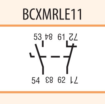 Бічний блок-контакт ETI 004645511 BCXMRLE 11 - фото №1