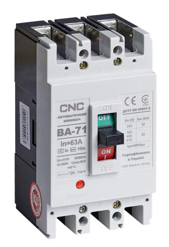 Автоматичний вимикач CNC ВА-71 20А 3Р 380В 20кА (Б00027931)