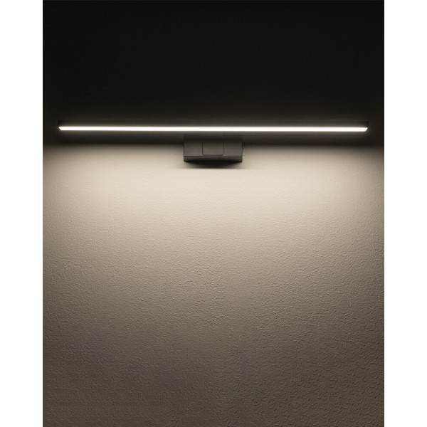 Світильник підсвітка для дзеркала Nowodvorski 10670 Cezanne LED M 1x12W 3000K 850Lm IP44 чорний - фото №1