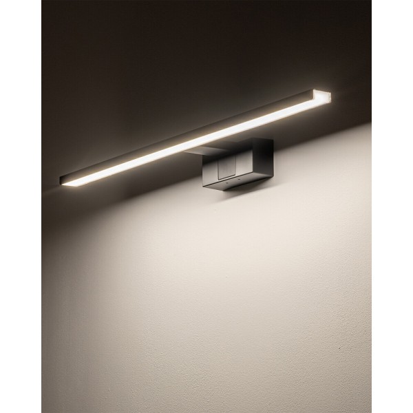 Світильник підсвітка для дзеркала Nowodvorski 10670 Cezanne LED M 1x12W 3000K 850Lm IP44 чорний - фото №2