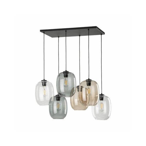 Подвесной светильник, люстра TK Lighting 5974 Elio E27 6x15W IP20 Черный